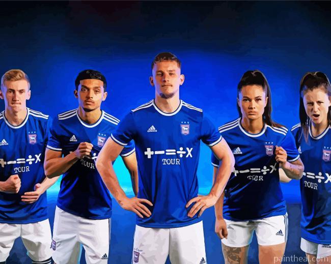 Aesthetic Ipswich Town FC Painting By Numbers Kits