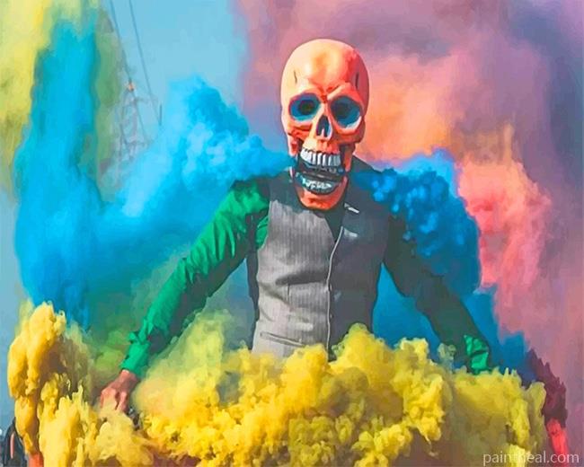 Colorful Smoke Skull NEW Painting By Numbers Kits