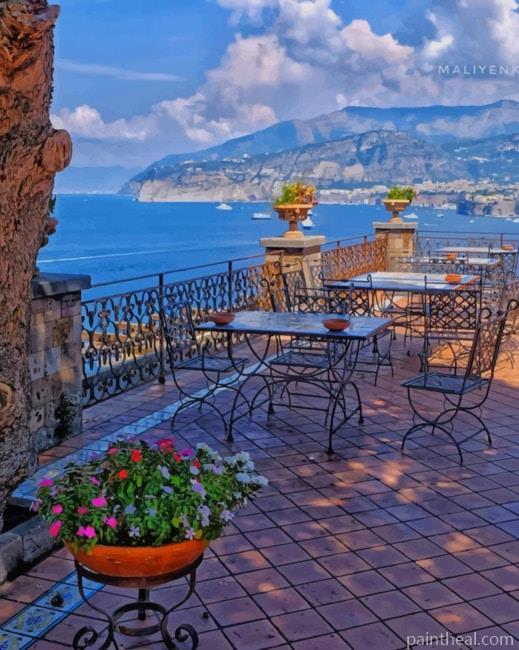 Seascape Italy Painting By Numbers Kits