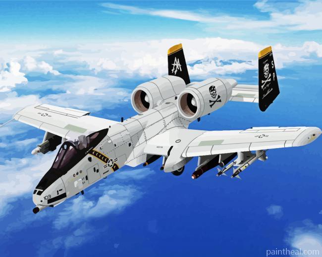 Aesthetic A10 Aircraft Painting By Numbers Kits