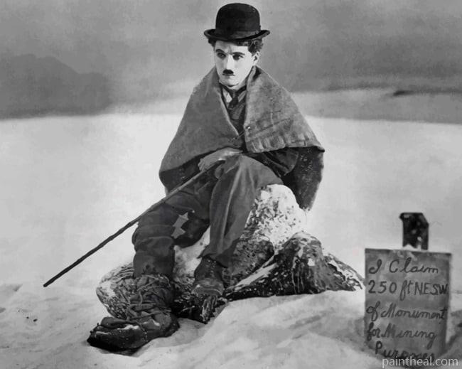 Charlie Chaplin The Gold Rush Painting By Numbers Kits