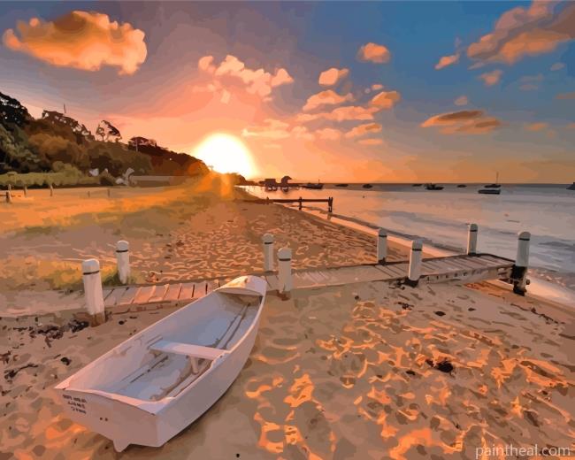 Beach Sunrise Painting By Numbers Kits