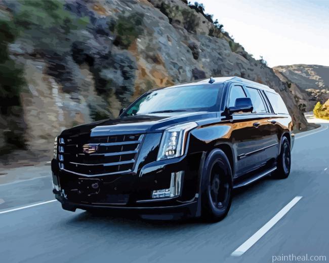 Cadillac Escalade On Road Painting By Numbers Kits