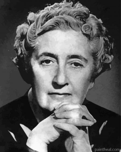 Black and White Agatha Christie Painting By Numbers Kits