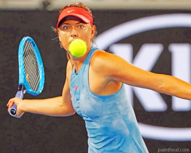 Tennis Player Maria Sharapova Painting By Numbers Kits