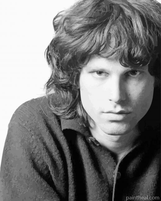 Jim Morrison Portrait Painting By Numbers Kits