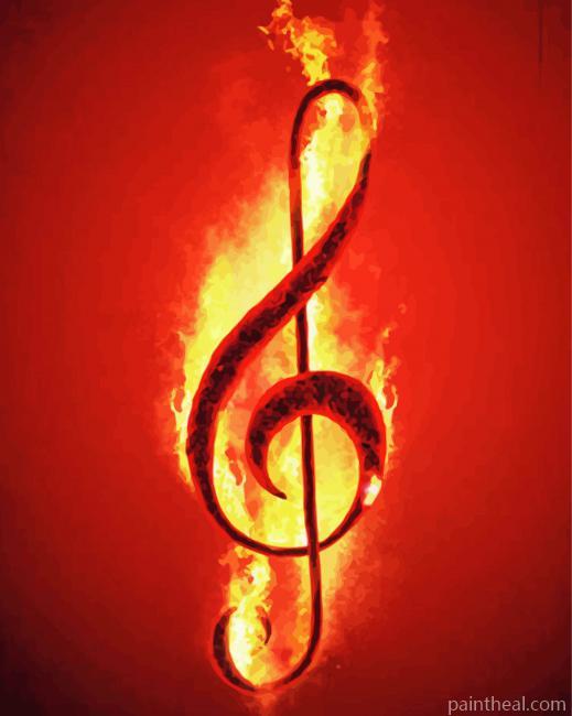 Aesthetic Treble Clef Painting By Numbers Kits