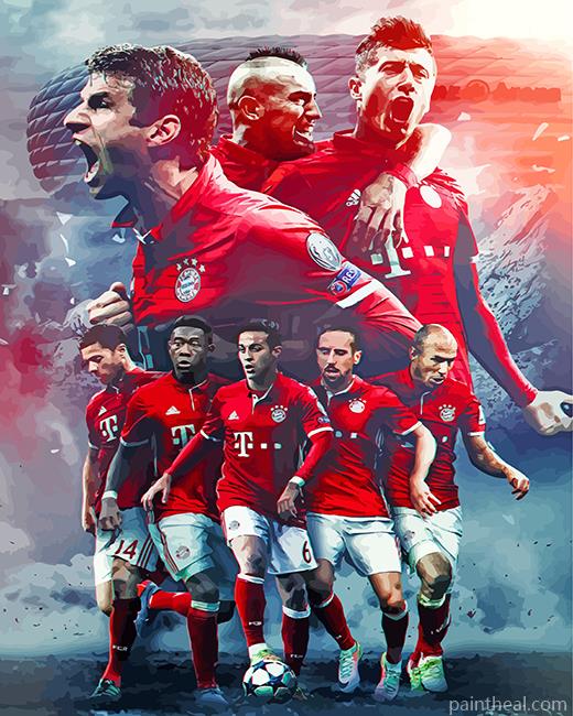 Football Club FC Bayern Munchen Painting By Numbers Kits