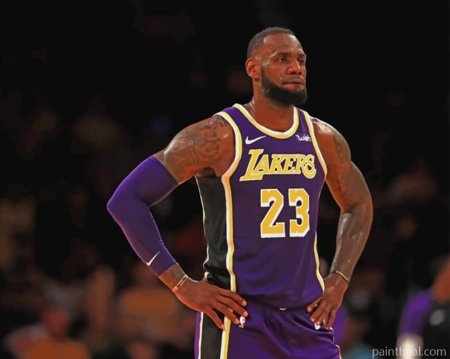 LeBron James Lakers Painting By Numbers Kits