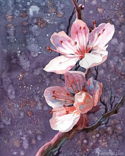 Sakura Cherry Blossoms Painting By Numbers Kits