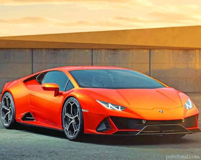 Lamborghini Huracan Evo Painting By Numbers Kits