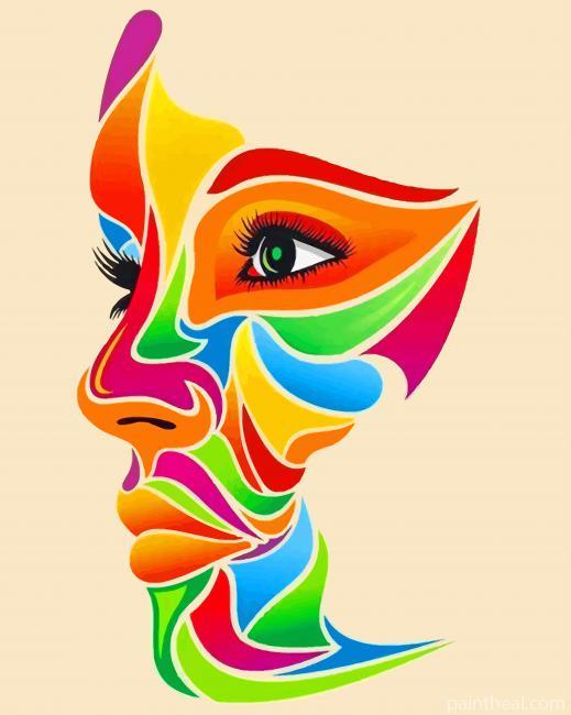 Colorful Face Art NEW Painting By Numbers Kits