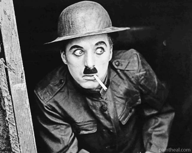 The Comedian Charlie Chaplin Painting By Numbers Kits