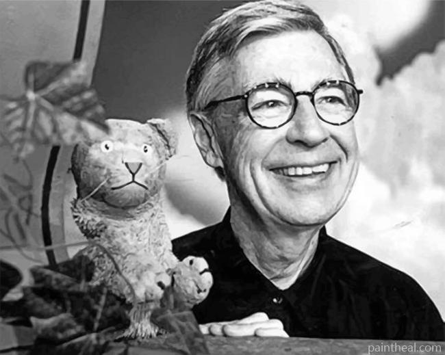 Monochrome Fred Rogers Painting By Numbers Kits