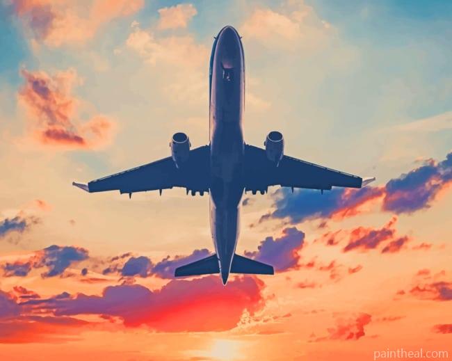 Travel Plane Painting By Numbers Kits