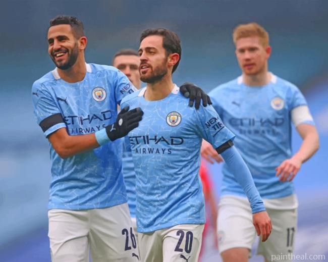 Man City Players Painting By Numbers Kits