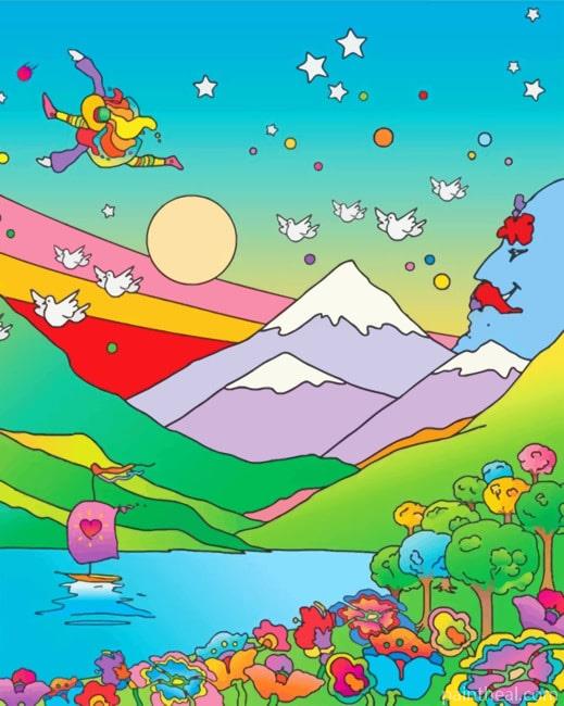 Psychedelic Art Peter Max Painting By Numbers Kits