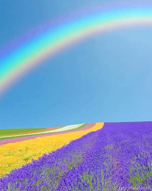 Rainbow Beautiful Scenery Painting By Numbers Kits