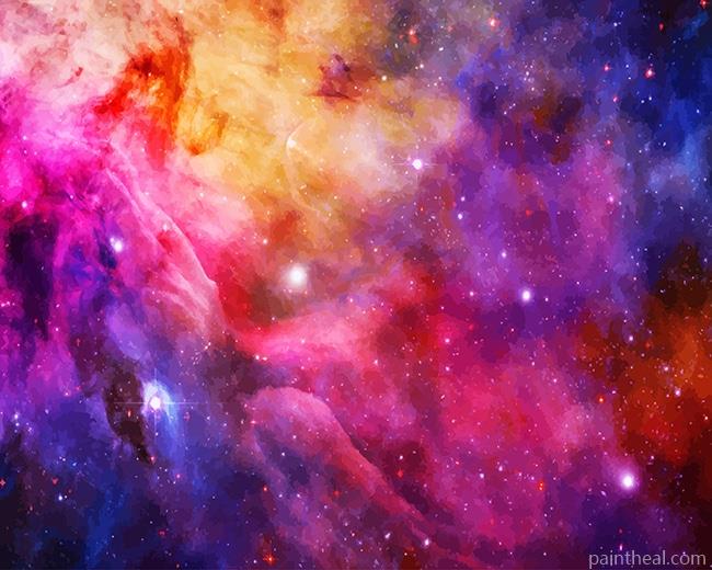 Colorful Space Painting By Numbers Kits