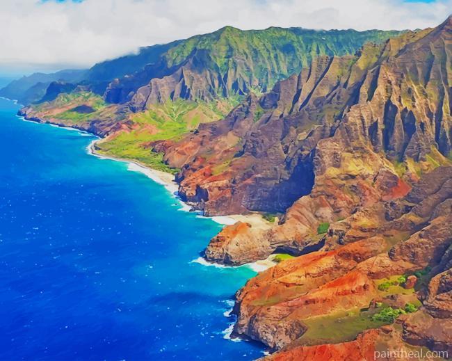 Na Pali Coast State Park Painting By Numbers Kits