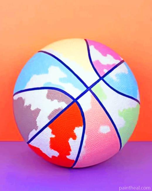 Colorful Basketball Painting By Numbers Kits