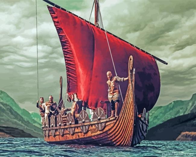 Viking Ship Painting By Numbers Kits