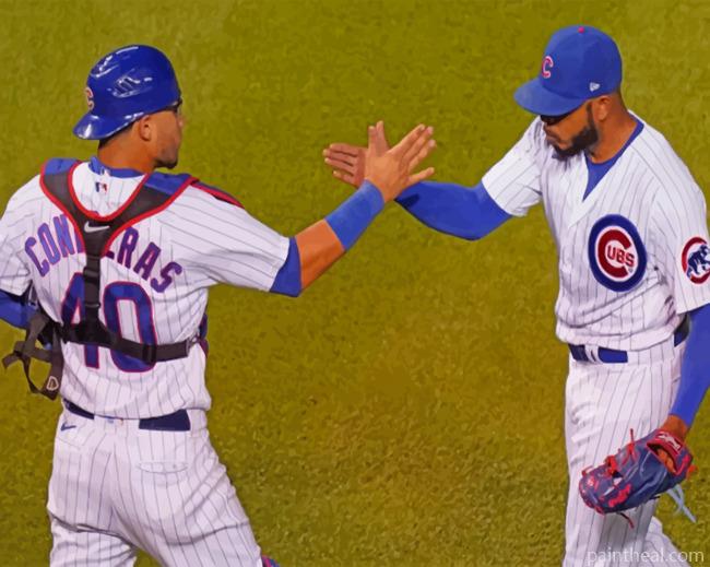 Chicago Cubs Players Painting By Numbers Kits
