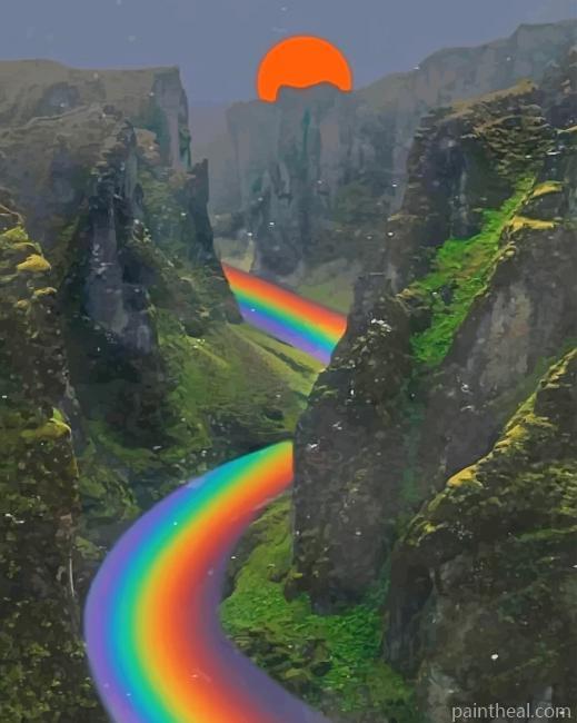 Rainbow Road Painting By Numbers Kits