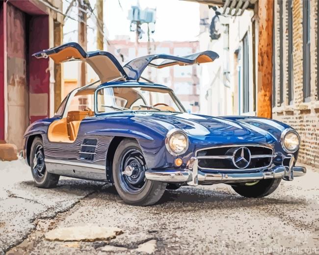Vintage Mercedes Painting By Numbers Kits
