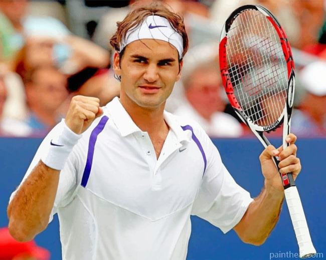 Roger Federer The Champion Painting By Numbers Kits