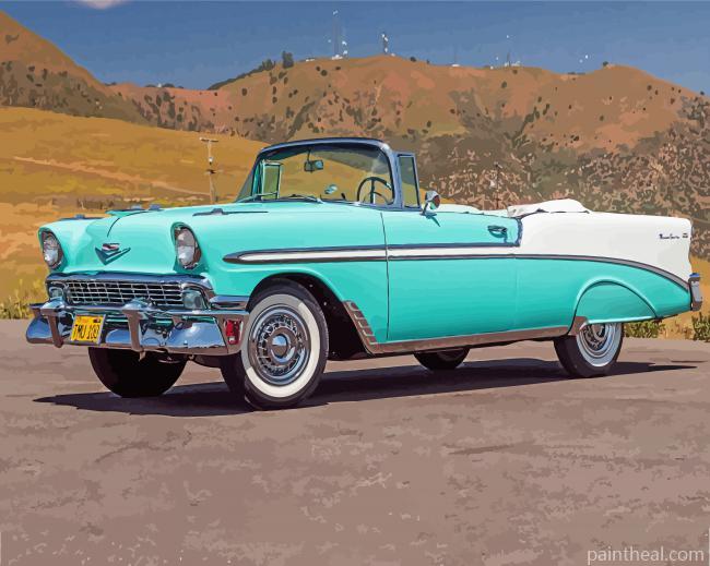 Aesthetic Chevy Bel Air Painting By Numbers Kits