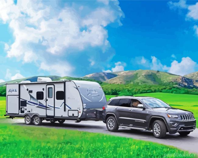 Cool Travel Trailer Painting By Numbers Kits