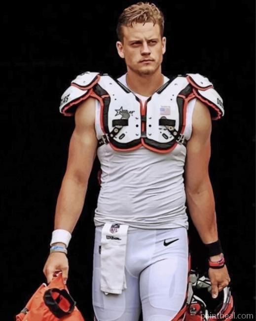 Joe Burrow Cincinnati Bengals Painting By Numbers Kits