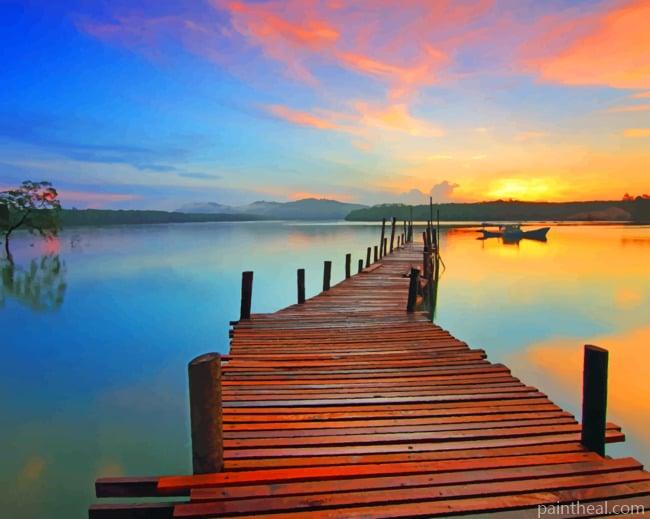 Sunrise Jetty Pier Painting By Numbers Kits
