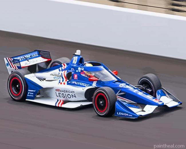 Blue And White Indy Painting By Numbers Kits