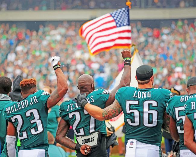 Philadelphia Eagles Players Painting By Numbers Kits