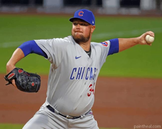 Jon Lester Chicago Cubs Painting By Numbers Kits