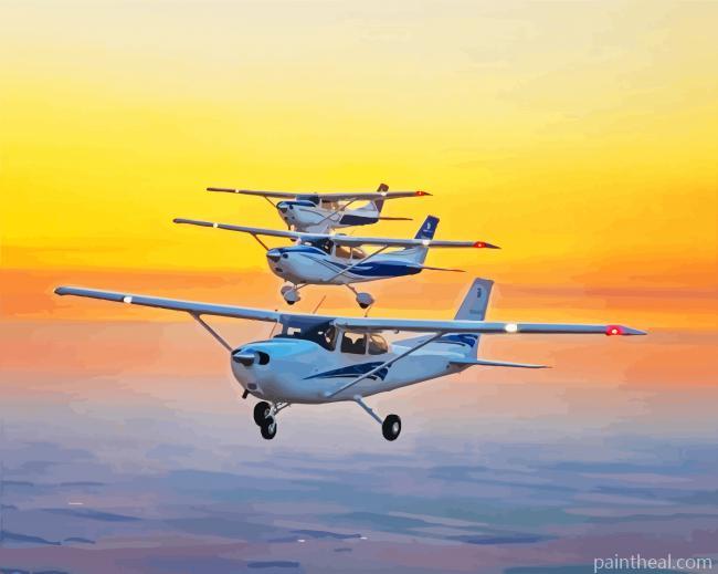 Cessna Planes Painting By Numbers Kits