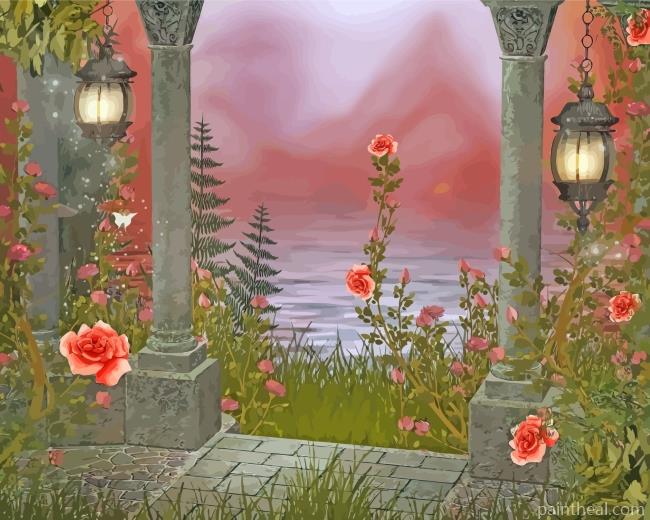 Garden Roses Painting By Numbers Kits