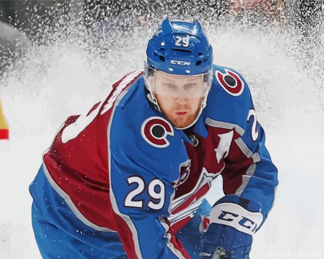 Cool Nathan MacKinnon Painting By Numbers Kits