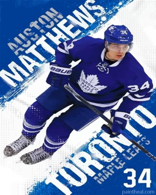 Toronto Maple Leafs Auston Matthews Painting By Numbers Kits