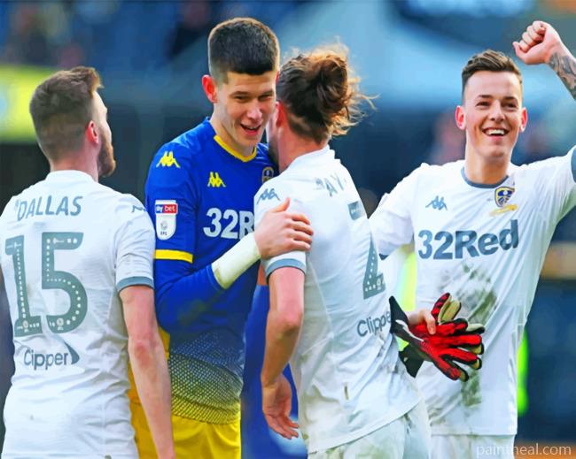Leeds United Football Club Painting By Numbers Kits