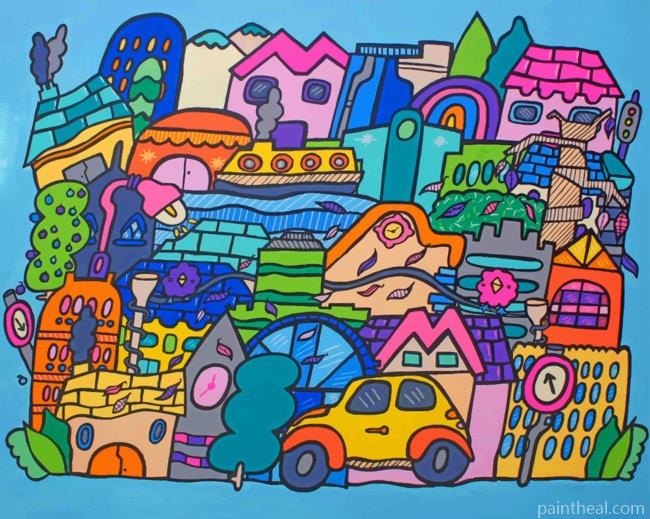 Colorful Art Painting By Numbers Kits
