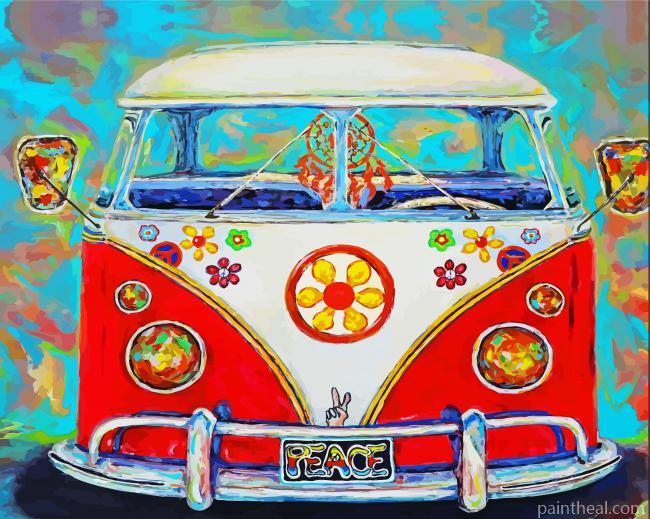 The Hippie Van Painting By Numbers Kits