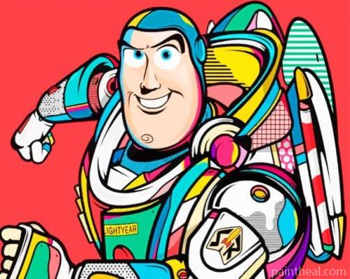 Buzz Lightyear Pop Art Painting By Numbers Kits