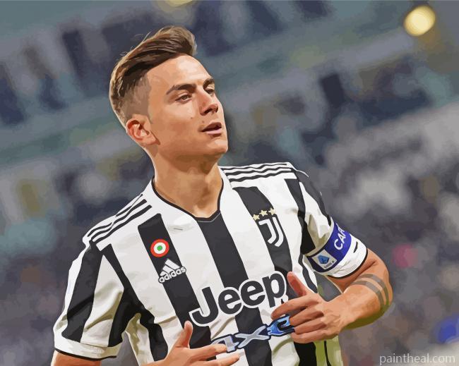 Aesthetic Paulo Dybala Soccer Painting By Numbers Kits