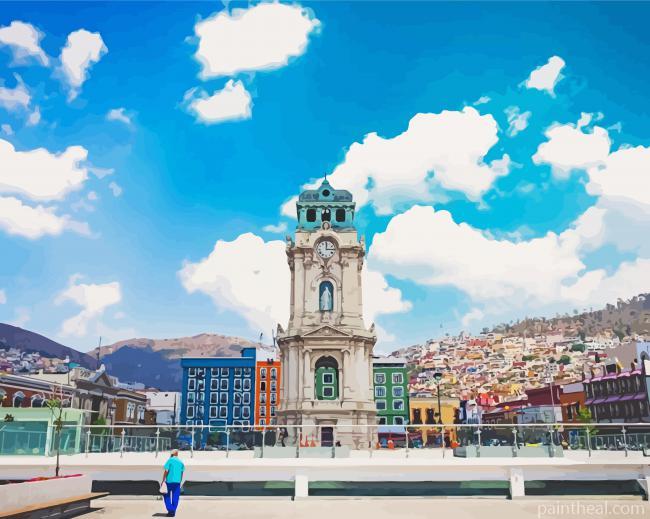 Plaza Juarez Pachuca Painting By Numbers Kits