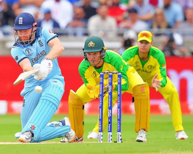 Jonny Bairstow Batting Semifinal Match Painting By Numbers Kits