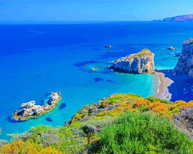 Kythira Greece Painting By Numbers Kits