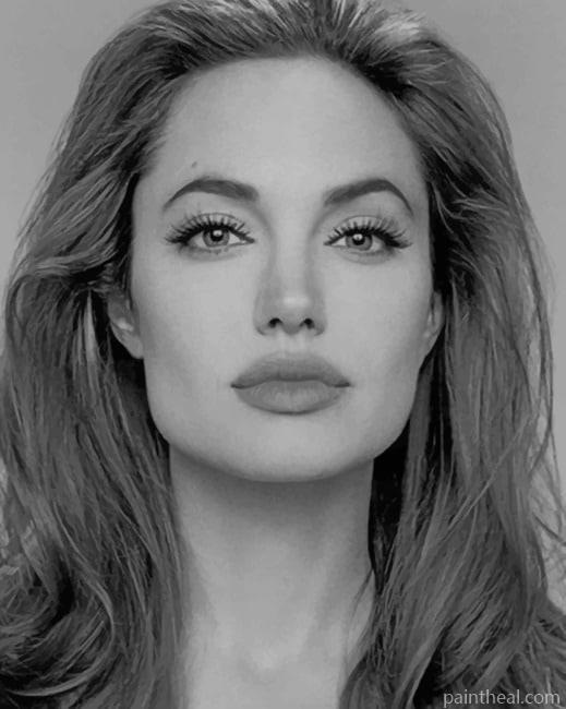 Angelina Jolie Portrait Painting By Numbers Kits